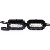 HP-Z058 Motorcycle Modified Rearview Mirror LED Turn Signal Light for Harley Sportsters XL 883 / 1200(Black)