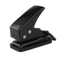 kw-trio 92A0 10 Pages Single Hole Mini Loose Leaf Puncher(Black)