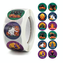 Halloween Childrens Toy Stickers Gift Decoration Gift Sealing Stickers, Size: 2.5cm / 1 Inch(K-89-R1)
