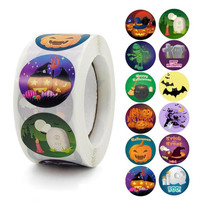 Halloween Childrens Toy Stickers Gift Decoration Gift Sealing Stickers, Size: 2.5cm / 1 Inch(K-88-R1)