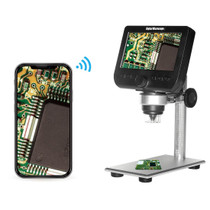 inskam317 1080P 4.3 inch LCD Screen WiFi HD Digital Microscope, Metal Bracket