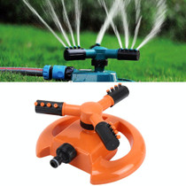 Garden Automatic Rotating Nozzle 360 Degree Rotary Automatic Sprinkler Garden Lawn Watering Nozzle Irrigation Nozzle,Applicable for 1/2 inch Water Pipes(Orange)