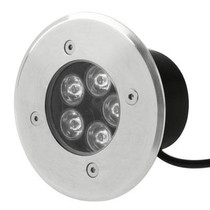 5W Buried Light, Blue Light, Waterproof 5 LED Light, DC 12V, Hole Size: 85mm