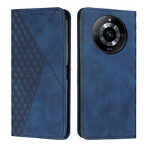 For Realme 11 Pro/11 Pro+ Diamond Splicing Skin Feel Magnetic Leather Phone Case(Blue)