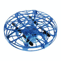 UFO Induction Aircraft Gesture Four-axis Induction Flying Saucer Suspension Children Toys(Blue)