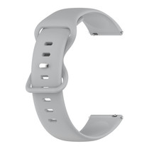 For Garmin Forerunner 645 20mm Solid Color Silicone Watch Band(Grey)