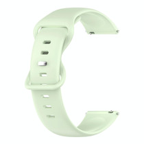 For Garmin Forerunner 245 20mm Solid Color Silicone Watch Band(Green)