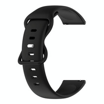 For Amazfit BIP Lite 20mm Solid Color Silicone Watch Band(Black)
