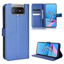 For Asus Zenfone 7 ZS670KS / 7 Pro ZS671KS Diamond Texture Leather Phone Case(Blue)