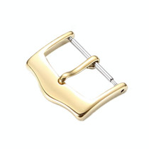 10 PCS IP Plated Stainless Steel Pin Buckle Watch Accessories, Color: Gold 14mm