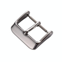 10 PCS IP Plated Stainless Steel Pin Buckle Watch Accessories, Color: Silver 22mm