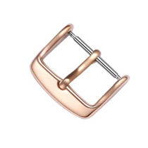 10 PCS IP Plated Stainless Steel Pin Buckle Watch Accessories, Color: Rose Gold 16mm