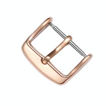 10 PCS IP Plated Stainless Steel Pin Buckle Watch Accessories, Color: Rose Gold 22mm