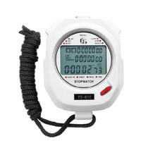 YS Electronic Stopwatch Timer Training Running Watch, Style: YS-810 10 Memories (White)