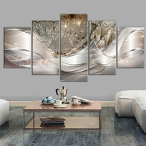 Sofa Background Wall Decorative Painting Hanging Paintings Frameless, Size: 30x80cm(Yellow)