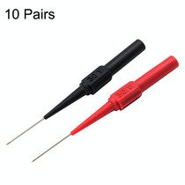 10 Pairs Coarse Probe Auto Repair Test Multimeter Pen, Color: Red + Black