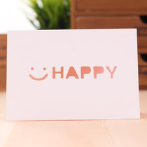 50 PCS A-035 Large Hollow Letters Holiday Greeting Card(Happy)