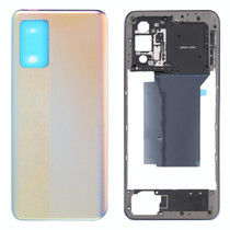 For OPPO Realme GT Neo RMX3031 Middle Frame Bezel Plate + Battery Back Cover (Silver)