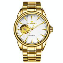 FNGEEN 8813 Multifunction Automatic Men Mechanical Watch(Full-gold White Surface)