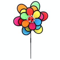 3 PCS Outdoor Children Rainbow Insect Pinwheel Camping Garden Decoration