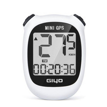GIYO M3 LCD Display Bike GPS Cycling Computer Wireless Road Bicycle Stopwatch Velocimeter(White)