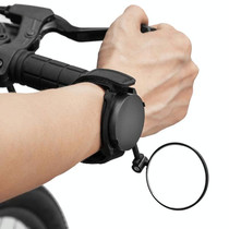 Bicycle Rearview Mirror With Wristband 360 Degree Rotating Mirror