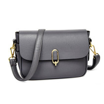 Ladies Texture Large Capacity Single Shoulder Crossbody Bag(Grey)