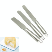 2 PCS Stainless Steel Straight Spatula Cream Scraper