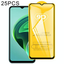 25 PCS 9D Full Glue Screen Tempered Glass Film For Xiaomi Poco M5 / Poco M4 5G / Redmi Note 11E / Redmi 10 5G / Redmi 10 Prime+ 5G / Redmi 11 Prime / Redmi Note 11R / Redmi 11 Prime 5G