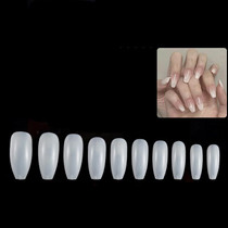 2 PCS Pointed Half Stick Full Post Nail Patches(Natural Color Full Sticker)