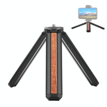 PULUZ Inlaid Wood Desktop Vlogging Live Tripod Holder (Black)