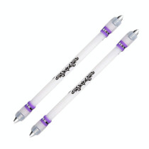 2 PCS Visual Spinning Pen Drop Resistant No Refill Rotary Pen Special(A7 Purple)