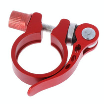 5 PCS Bicycle Accessories Quick Release Clip Road Bike Seatpost Clamp, Size: 34.9mm(Red)