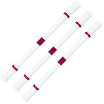 3 PCS Beginners Non-slip Wear-resistant Portable Rotating Pen(White + Red)