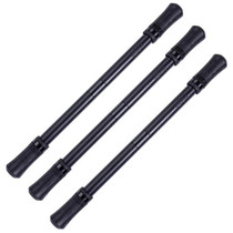 3 PCS Beginners Non-slip Wear-resistant Portable Rotating Pen(Black + Silver)