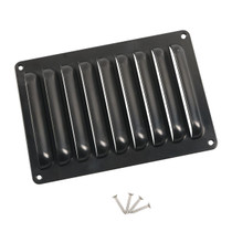 A6786 214x149mm RV / Bus Grille Vent Panel with Screws(Black)