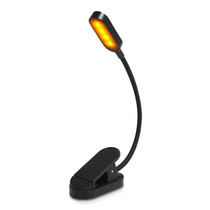 9 LEDs Mini Clip Desk Lamp USB Charging Student Eye Protection Reading Lamp(Black)