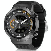 NORTH EDGE HORNET Dual Digital Alarm Clock Timing Men Luminous Sports Watch(Yellow)