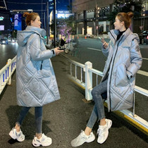 Glossy Loose Down Padded Jacket (Color:Grey Size:XXXL)