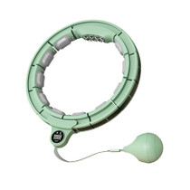 Intelligent Counting Magnetic Therapy Massage Fitness Ring + Sweat Belt, Within 230 Catties(Avocado Green)