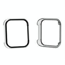 For OPPO Watch 2 42mm PC + Tempered Glass Watch Protective Case(Transparent White)