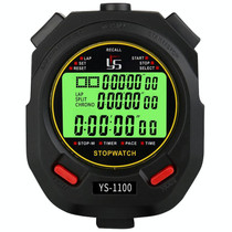 YS 3 Rows Display Luminous Stopwatch Timer Training Referee Stopwatch, Style: YS-1100 100 Memories