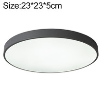 Macaron LED Round Ceiling Lamp, Stepless Dimming, Size:23cm(Grey)
