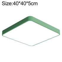 Macaron LED Square Ceiling Lamp, 3-Colors Light, Size:40cm(Green)