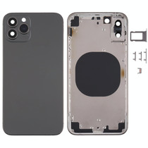 Back Housing Cover with Appearance Imitation of iP13 Pro for iPhone X(Black)