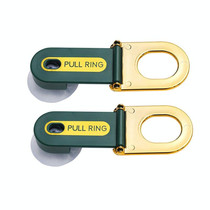 2 PCS Multifunctional Pull Ring Toilet Lid Lifter(Ink Green)