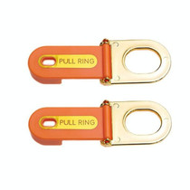 2 PCS Multifunctional Pull Ring Toilet Lid Lifter(Orange)