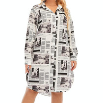 Fashion Printed Long Shirt (XXL)