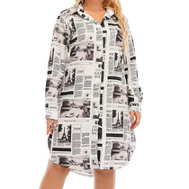 Fashion Printed Long Shirt (XL)