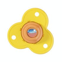 5 Packs Stainless Steel Stickable Universal Pulley, Specification: Pearle Bag 4PCS/Pack(Lemon Yellow)